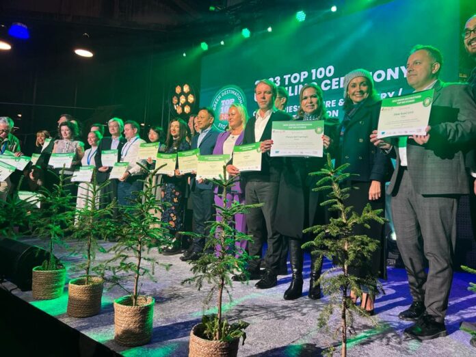 • La presidenta Lili Campos recibió el premio Green Destination top 100 por el trabajo gubernamental a favor del medio ambiente, la comunidad y un turismo sustentable