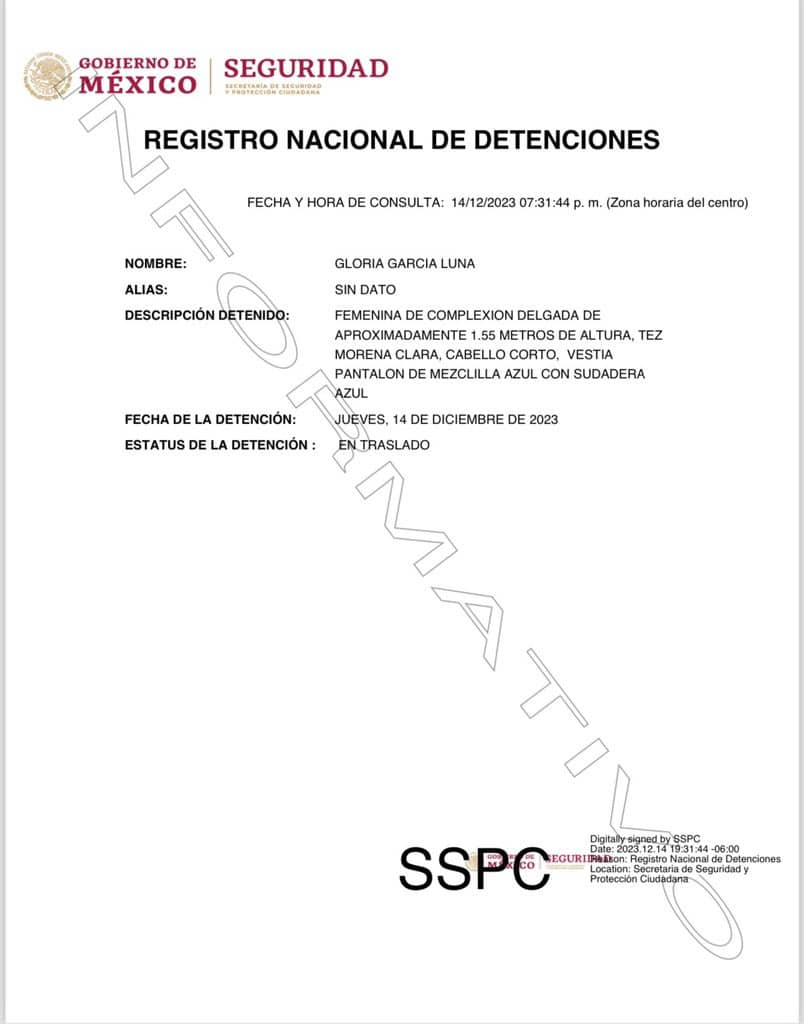 DETIENE FGR A HERMANA DE GARCÍA LUNA POR OPERACIONES CON RECURSOS DE PROCEDENCIA ILÍCITA