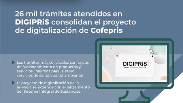 INICIA OPERACIÓN DE PLATAFORMA VITUAL DIGIPRIS DE LA COFEPRIS