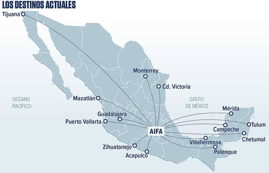 MEXICANA SUMARÁ TRES NUEVAS RUTAS EN FEBRERO; SERÁN 17 EN TOTAL