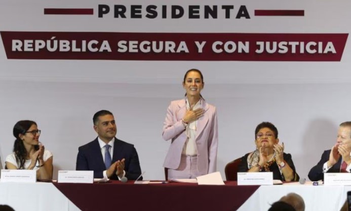 PRESENTÓ SHEINBAUM SUS "LÍNEAS GENERALES DE LA ESTRATEGIA DE SEGURIDAD Y JUSTICIA"