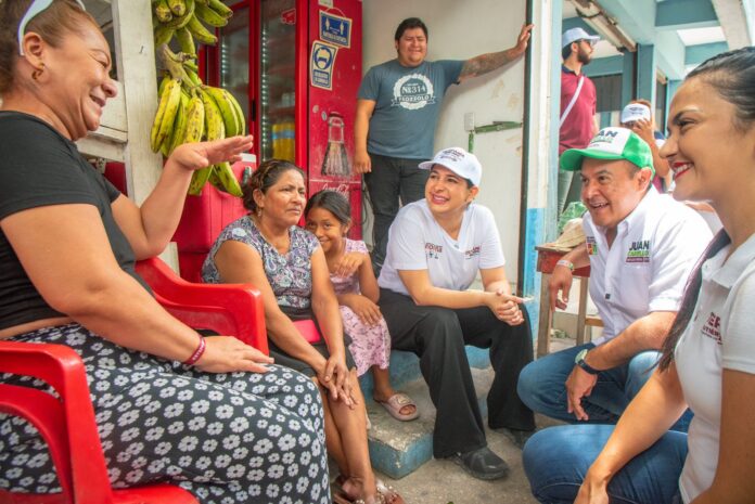 • Estefanía Mercado, afirma que ha recorrido decenas de colonias de Solidaridad y Puerto Aventuras, saludando, atendiendo y escuchando las necesidades, así como las propuestas del pueblo