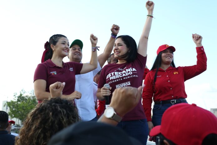 • Estefanía Mercado llama al pueblo a votar masivamente por el Plan C de Claudia Sheinbaum, todo Morena para recuperar Solidaridad