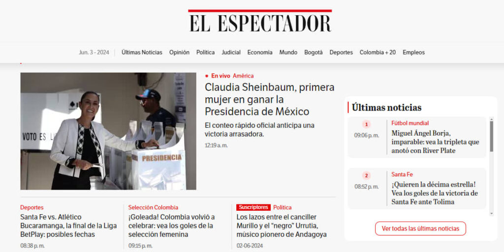 MEDIOS INTERNACIONALES REACCIONAN AL TRIUNFO DE CLAUDIA SHEINBAUM