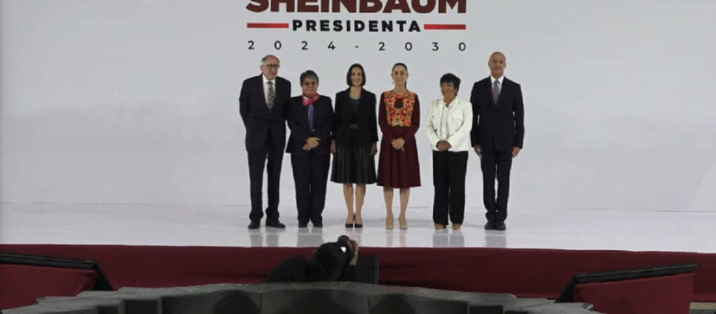 ANUNCIA SHEINBAUM A CINCO INTEGRANTES MÁS DE SU GABINETE