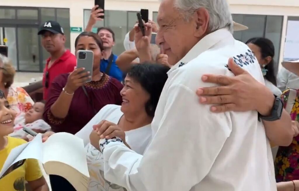 Realiza AMLO recorrido en el Tren Maya