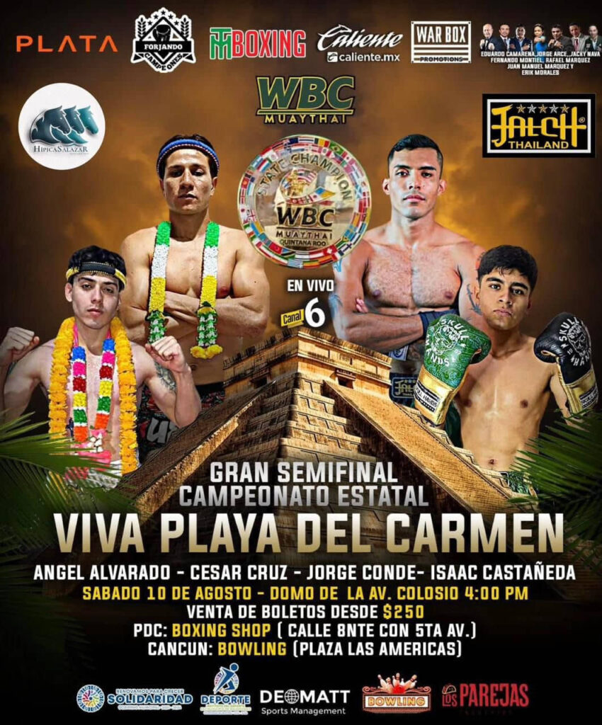 PLAYA DEL CARMEN SE PREPARA PARA GALA BOXÍSTICA Y DE MUAY THAI