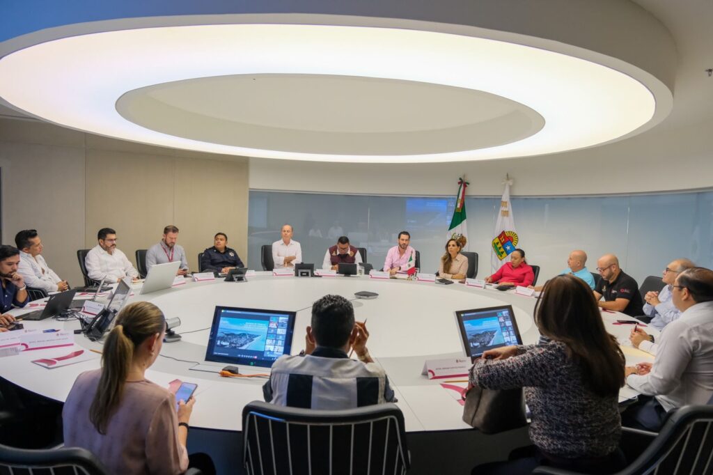 Mara Lezama y la Coordinadora Nacional de Protección Nacional encabezan acciones ante la llegada del Huracán “Beryl”