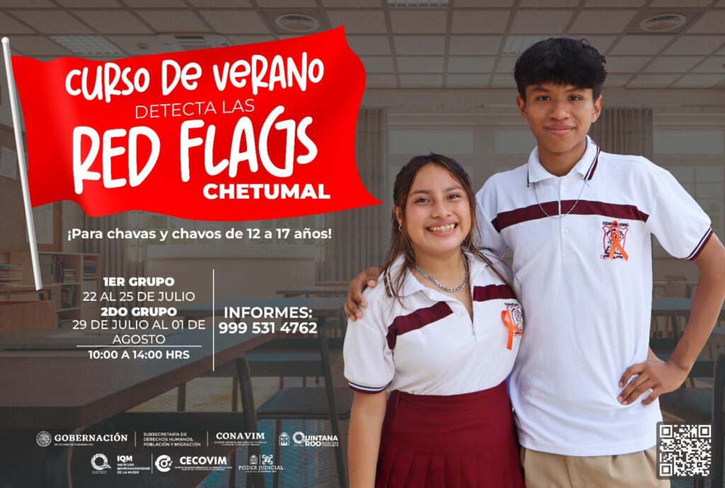 IQM ANUNCIA CURSOS DE VERANO PARA ADOLESCENTES “DETECTA LAS RED FLAGS”