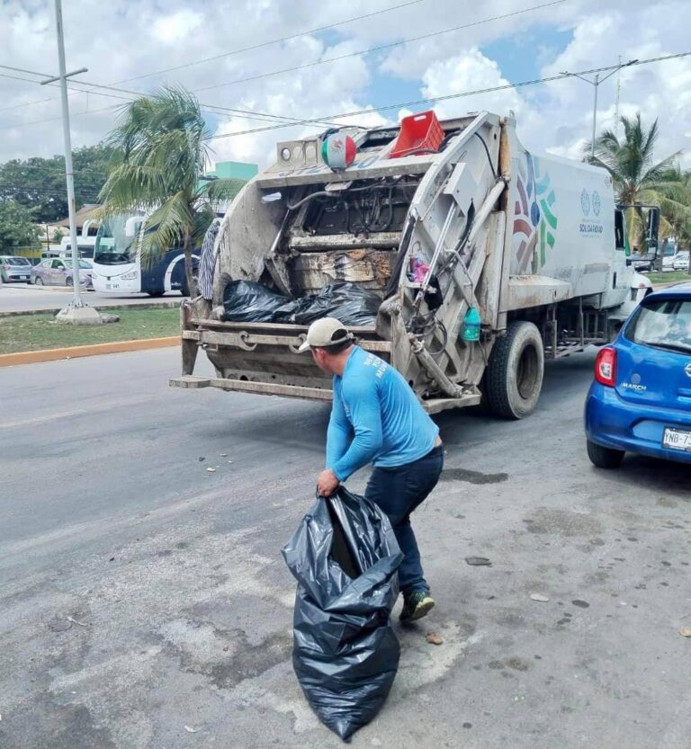 Trabajos permanentes, mantienen limpio a Solidaridad