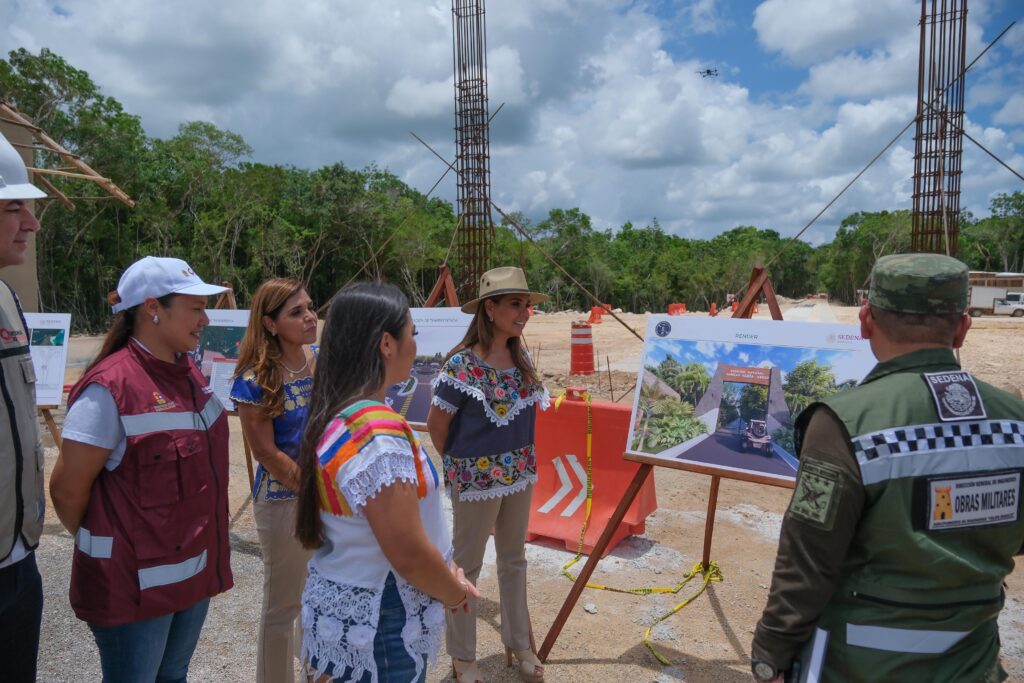 MARA LEZAMA Y SEDENA SUPERVISAN EL 47% DE AVANCE DE LA OBRA “PUERTA AL MAR” EN FELIPE CARRILLO PUERTO