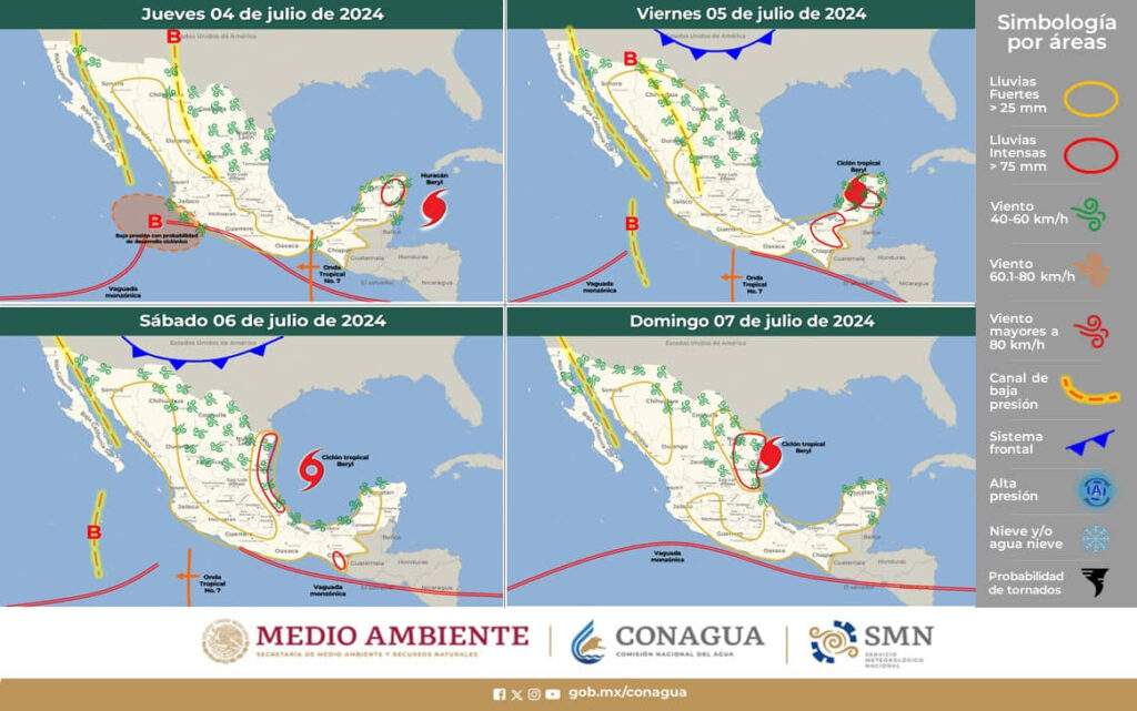 DESPLIEGAN 13 MIL ELEMENTOS EN QUINTANA ROO POR ‘BERYL’