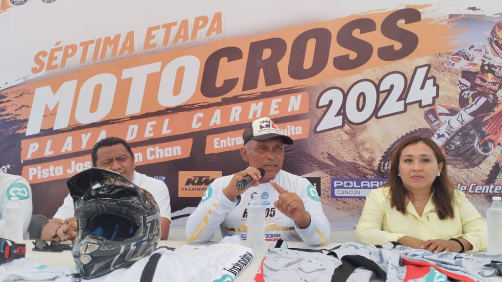 Anuncian 7ª etapa del campeonato regional de MotoCross en Playa del Carmen