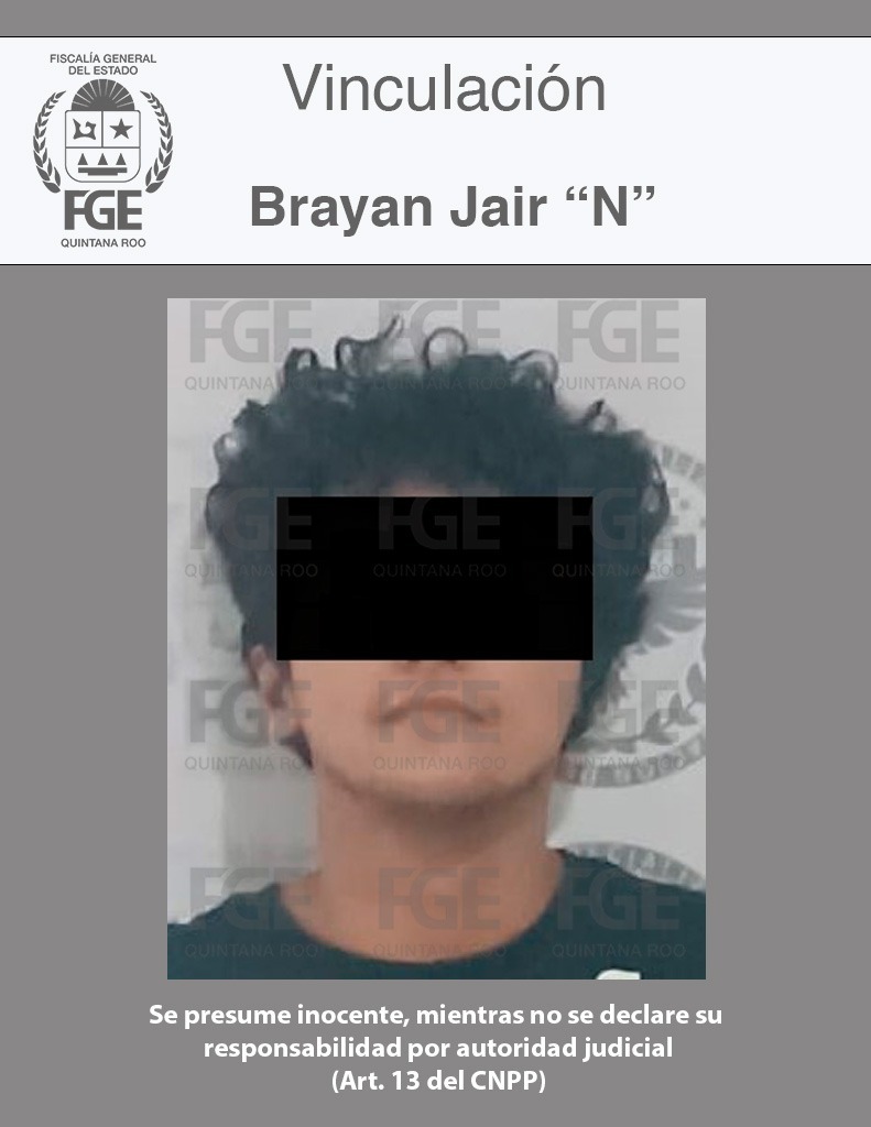 LOGRA FGE DE QUINTANA ROO SEGUNDA VINCULACIÓN A PROCESO PARA BRAYAN JAIR “N”, ALIAS “EL FRIJOL”, AHORA POR HOMICIDIO CALIFICADO DE UN MENOR EN UNA PLAYA DEL BULEVAR KUKULCÁN