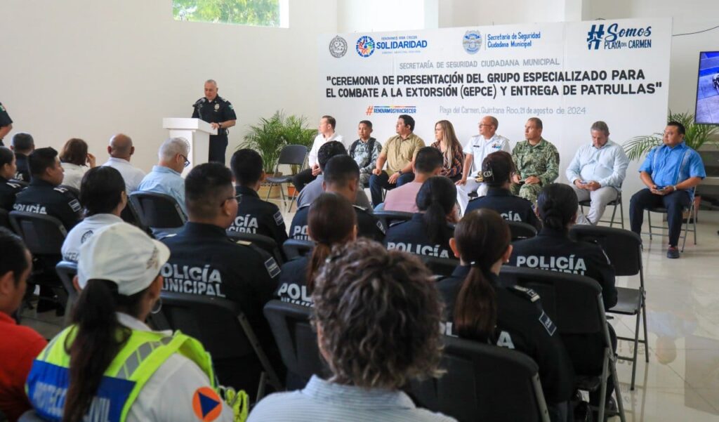 SOLIDARIDAD HACE FRENTE A LA EXTORSIÓN CON UN GRUPO ESPECIALIZADO DE POLICÍAS