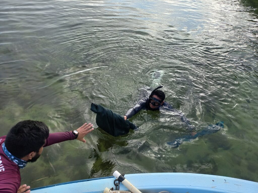 IBANQROO Y PESCADORES EN MONITOREO DE CONECTIVIDAD EN EL ARRECIFE MESOAMERICANO