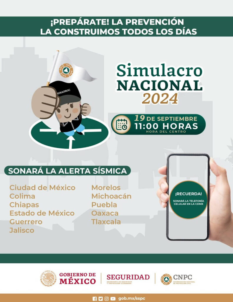 TODO LISTO PARA EL SIMULACRO NACIONAL 2024