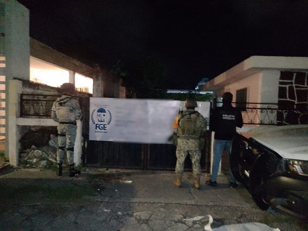 FGE Quintana Roo, Guardia Nacional, Ejército y Policía Estatal, aseguran drogas durante un cateo en Cozumel