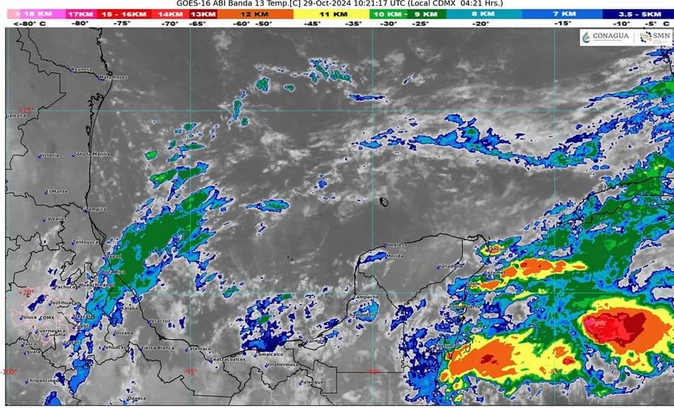 CLIMA LLUVIOSO SE PRONOSTICA PARA EL CARIBE MEXICANO