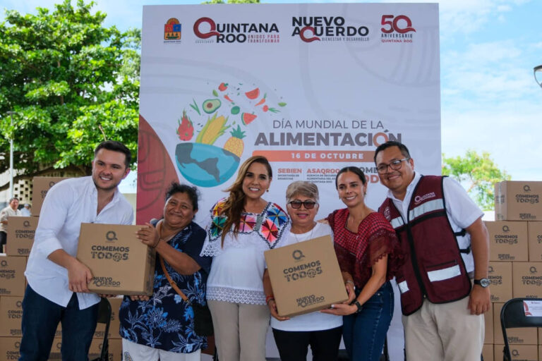 REFUERZAN EL APOYO A FAMILIAS DE QUINTANA ROO EN EL DÍA MUNDIAL DE LA ALIMENTACIÓN