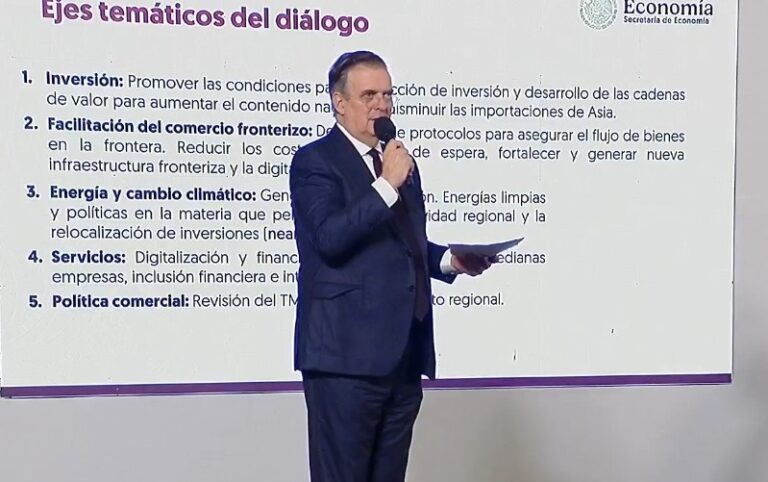 PRESENTA EBRARD OBJETIVOS DEL CEO DIALOGUE, MECANISMO DE DIÁLOGO ENTRE 240 EMPRESAS DE EU Y MÉXICO