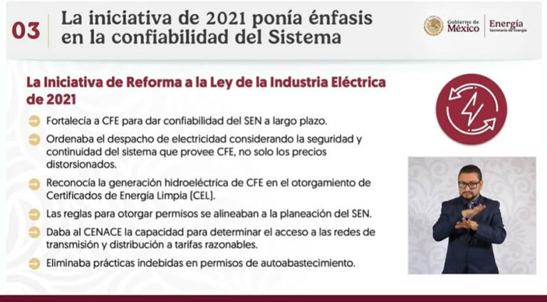 DETALLAN EN MAÑANERA DE QUÉ TRATA LA REFORMA ENERGÉTICA