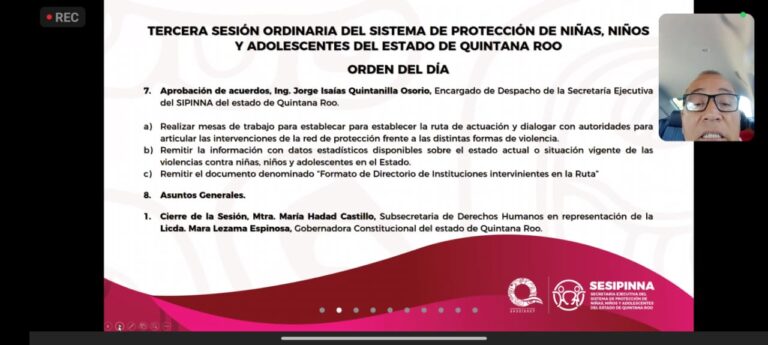 QUINTANA ROO FORTALECE LA PROTECCIÓN INFANTIL CON NUEVA COMISIÓN CONTRA LA VIOLENCIA